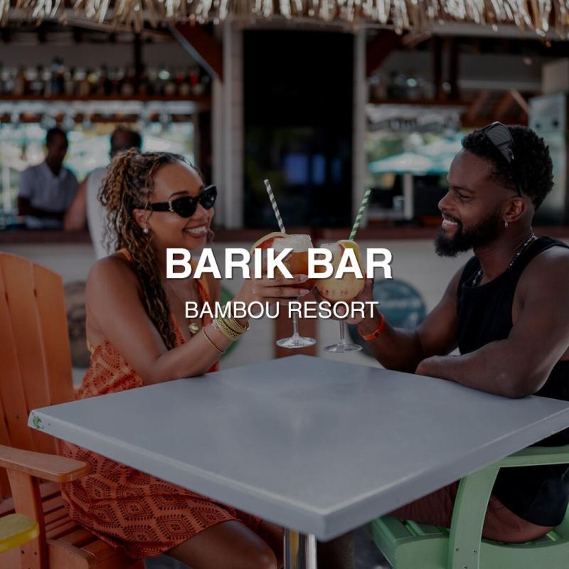 Hotel pied dans l'eau martinique BAMBOU - bar